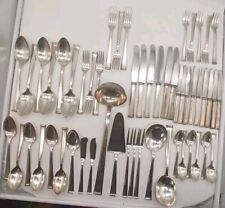 Besteck Bauhaus Bruckmann Schwaben Modell 665 Art Deco 6 Pers. 100 90 versilbert