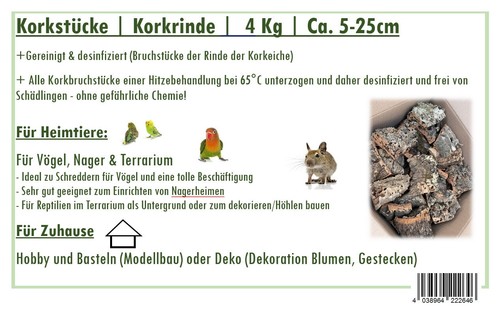 Korkstücke 4kg korkbruch - korkstücke,
