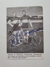 Pierre Trentin - Daniel Morelon - Autograph - signed - Autogramme - Gold 1968
