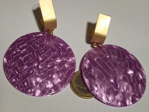 Ohrstecker goldfarben matt