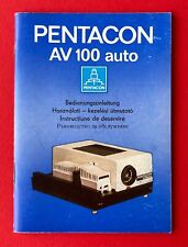 Bedienungsanleitung VEB Pentacon Dresden 1980 AV 100 auto Diaprojektor ( 143267