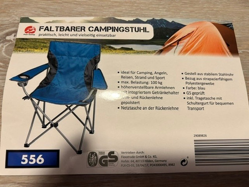 Campingstuhl faltbar nie - faltbar,,