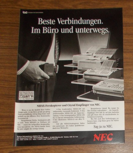 Seltene werbung nec - werbung,