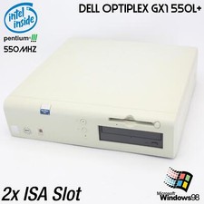 2x ISA SLOT COMPUTER DELL OPTIPLEX GX1 550L+ PC RS-232 PARALLEL PENTIUM III