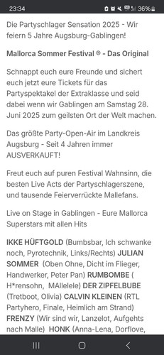 Bis tickets für das - 4,