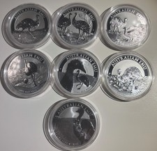 Australien Emu 2018-2024 je 1oz Silber 9999 Stgl