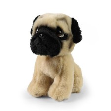 Kuscheltier Mops 18 cm sitzend Plüschhund