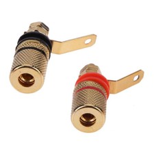 Bananenbuchsen Set Rot/Schwarz