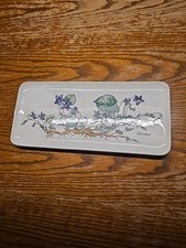 V&B Servierplatte botanica Viola odorata Kuchenplatte rechteckig Villeroy & Boch