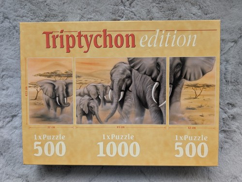Triptychon puzzle elefanten - triptychon,