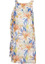 Chiffonkleid Gr. 40 Weiß