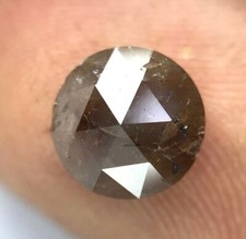 Natürlicher Diamant 1.78tcw 7.6mm Gelb Grau Rot Funkelnde Rund Rose Cut Für Gift