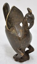 Antik Messing Pfau Figur