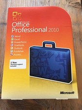 Microsoft Office Professional 2010, Vollversion, englisch mit MwSt-Rechnung