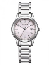 Citizen FE1241-71Z Damenuhr Eco-Drive Solar mit Edelstahl Gliederband Silberfarb