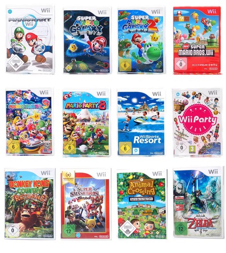 Auswahl wii spiele - spiele, mario