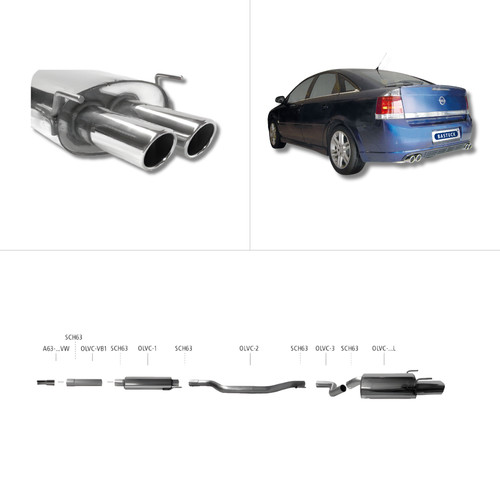 Bastuck komplettanlage opel - komplettanlage,