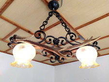 Hirschgeweih-Lampe, 2-flammig