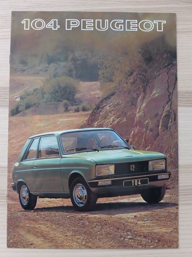 Peugeot 104 prospekt von 1977 - 104,