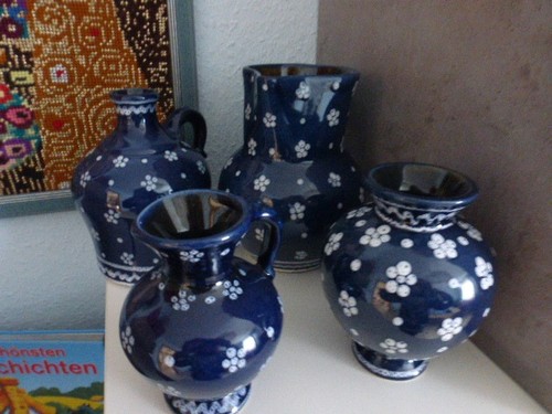 Gmundner keramik dirndl blau - keramik, blau"