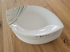 10x Villeroy & Boch Teller Palm Garden PalmLeaf Palmengarten weiß Fine China V&B