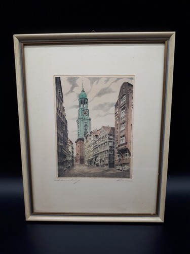 Altes gerahmtes wandbild - gerahmtes,