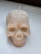 Totenkopf Kerze Struktur - Zara Home - beige - Deko