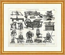 Knopfdruckpresse Prägepresse Brockhaus Bilder Atlas Mechanische Technik 15