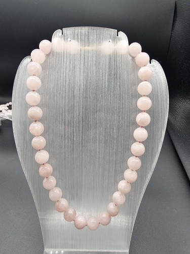 Rosenquarz kette 12mm - kette,