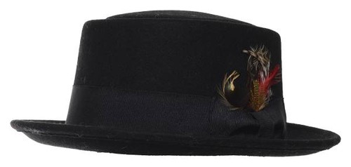 Mcburn wool pork pie schwarz - pie,