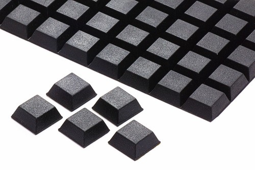 Gummifüße schwarz mm x - schwarz,