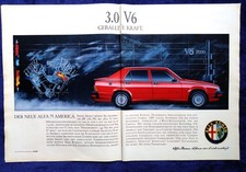 Alfa Romeo 75 America V6, originale Werbung aus 1987