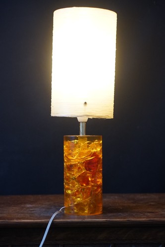 Vintage shattaline tischlampe - vintage,