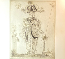 Napoleon, Simon Dittrich, 1978, Radierung,  Grafik, Limitierte Auf. gerahmt