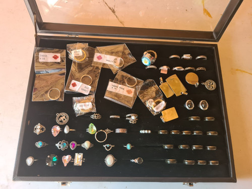 Ringe silberfarben konvolut - silberfarben,