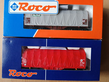 Roco zwei Schiebeplanwagen  HO