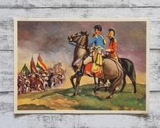 Freiheitskampf Bolivar Pferd Mittel Südamerika Sanella 1950er Reklame Vintage