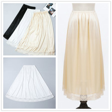 Damen Weich Satin Rock