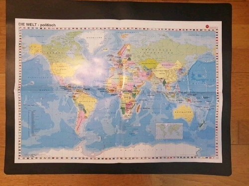 Die welt wandkarte - die,