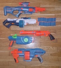 NERF Paket 5 GUNS Elite 2.0 Eaglepoint RD-8 Fortnite 6-SH Dart-Blaster Camo Puls