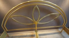 Designer Messingbett 24ct vergoldet ca 180×200 mit zwei Lattenrosten