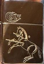 Zippo Colt A XII Silver Plate
