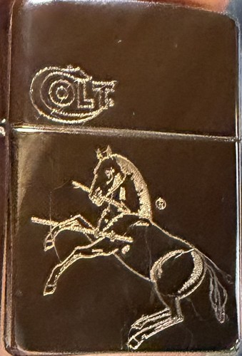 Zippo colt xii silver - xii, plate