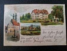 Litho AK Wildbad Wemding Ansichten 1904 gelaufen (B332)