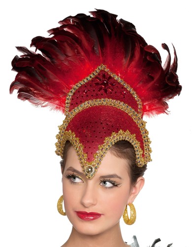 Samba kopfschmuck rot - samba,