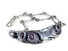 OLY Gelnhausen Silber Amethyst xxl Collier ° Ketten-Anhänger ° Unikat °°