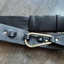 All Saints Taillengürtel S M Schwarz Echtleder