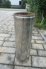 Rauchrohr Edelstahl doppelwandig  o 180 mm 70cm Länge Ofenrohr Kamin Schornstein