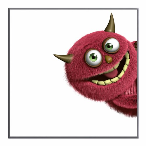 Magnettafel fell monster - fell,