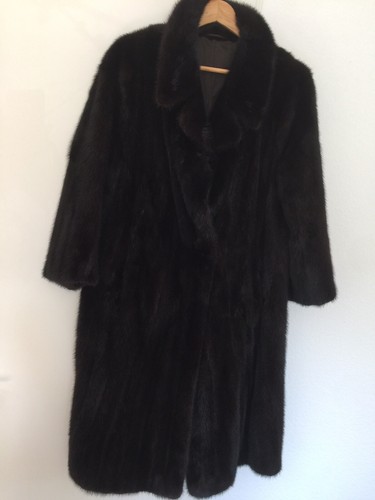Damen nerzmantel schwarz - nerzmantel,
